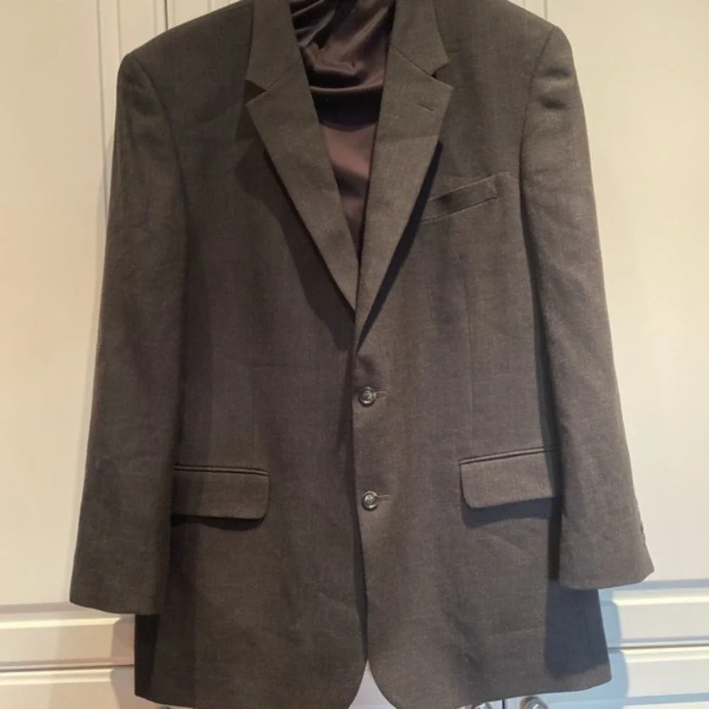 Jos. A. Bank Travelers Collection Suit Jacket Brown‎ Glen Plaid 50L 3612